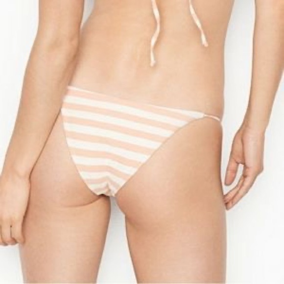 New! Skin by same striped Brazilian string low-rise bikini bottom 14674 - Picture 2 of 11